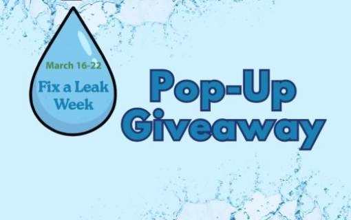Fix-a-Leak Week Pop-Up Giveaway