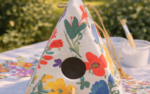 Decoupage Birdhouse Workshop