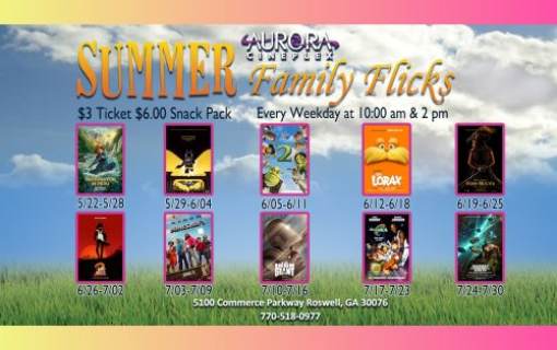 $3.00 Summer Family Flicks