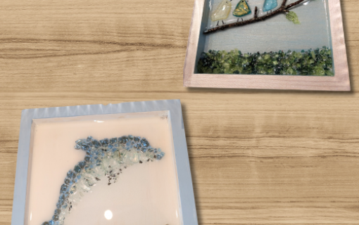 Crushed Glass Resin Art Workshop
