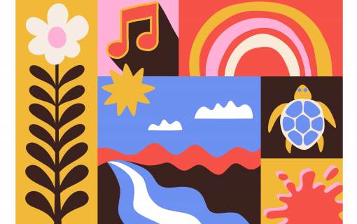 Festival of the Painted Rock Logo Graphic