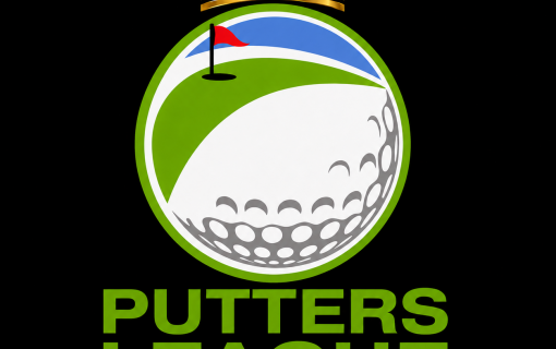 Putters League Championship Crown and Cursive Logo